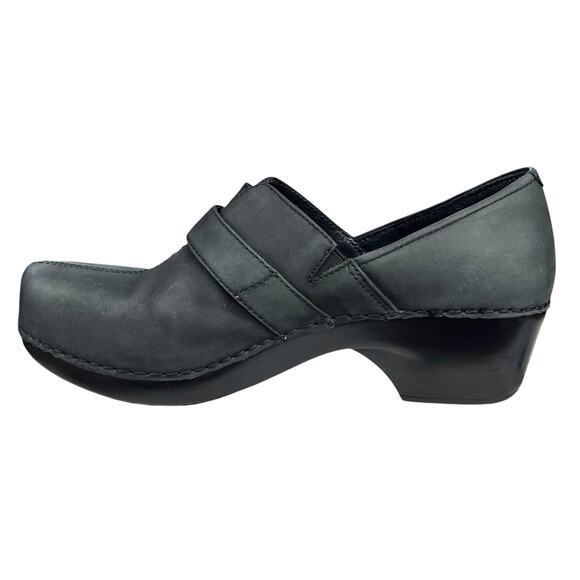 Dansko Women’s Tamara Grey Black Nubuck Slip On Clogs Size 40 US 9.5/10 - Picture 2 of 11